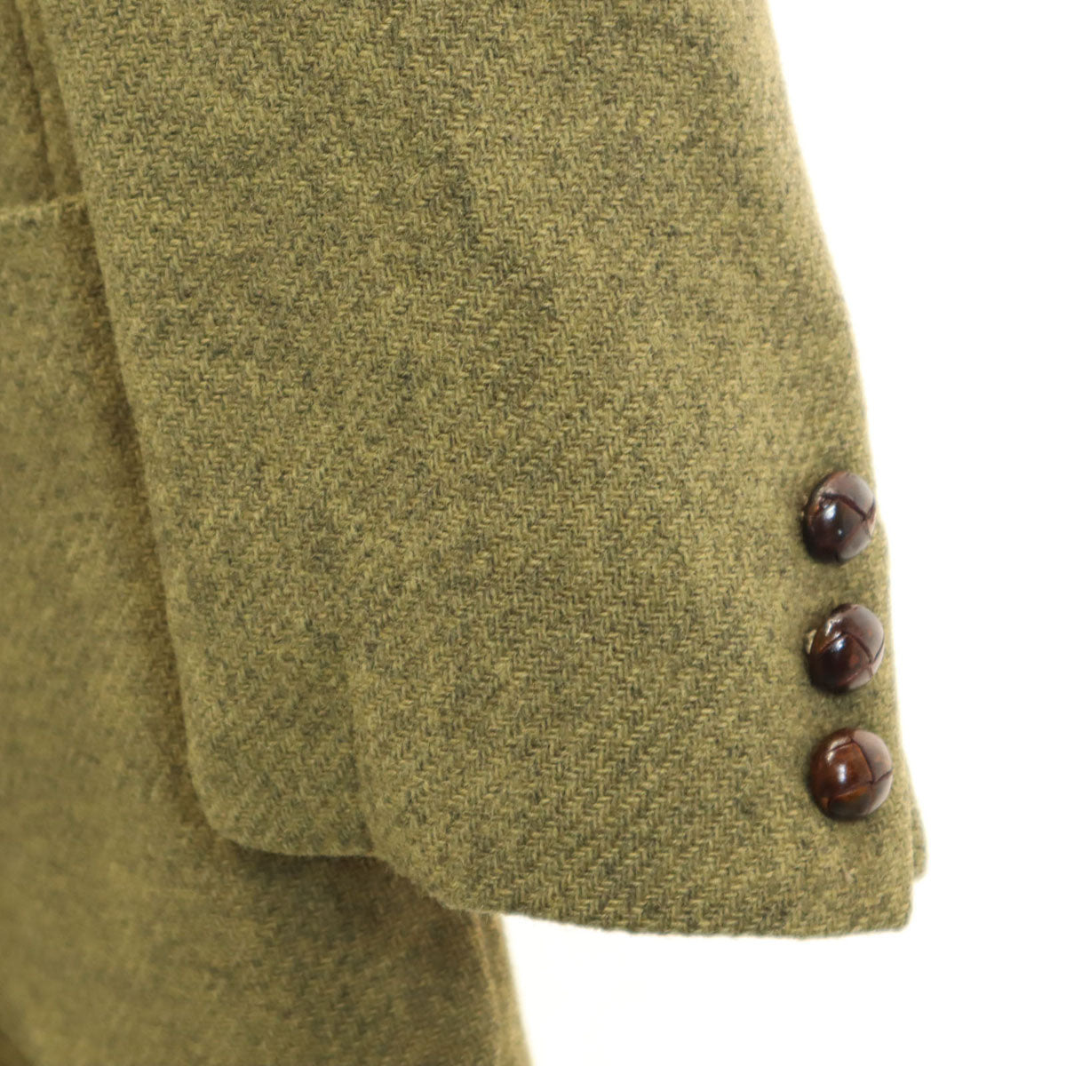 THOMAS BURBERRY トーマスバーバリー テーラードジャケット 48 カーキイエロー メンズ