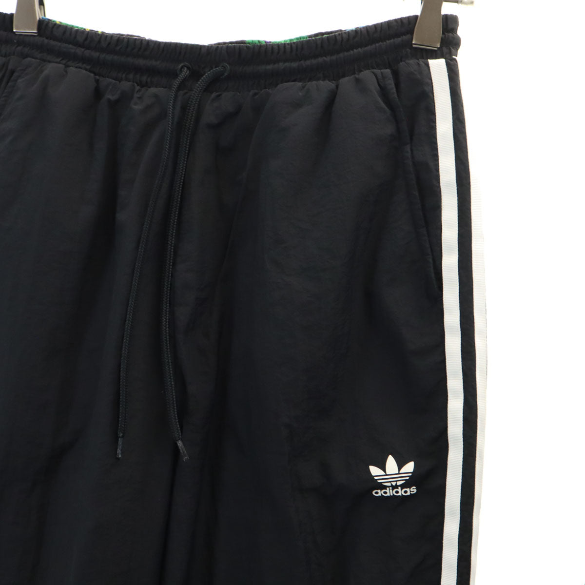 adidas Originals アディダスオリジナルス トレフォイルロゴ 花柄 ウインドブレーカー 上下 セットアップ L ブラック リバーシブル レディース