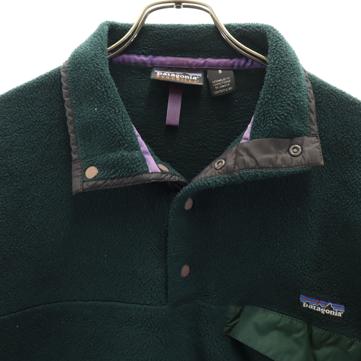 patagonia パタゴニア シンチラ スナップT フリースジャケット S モスグリーン プルオーバー アウトドア 25450 メンズ