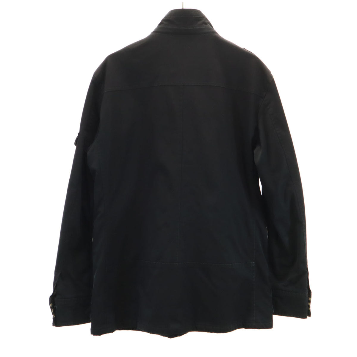 BURBERRY BLACK LABEL バーバリーブラックレーベル バックル付き 中綿ジャケット M ブラック 三陽商会 メンズ