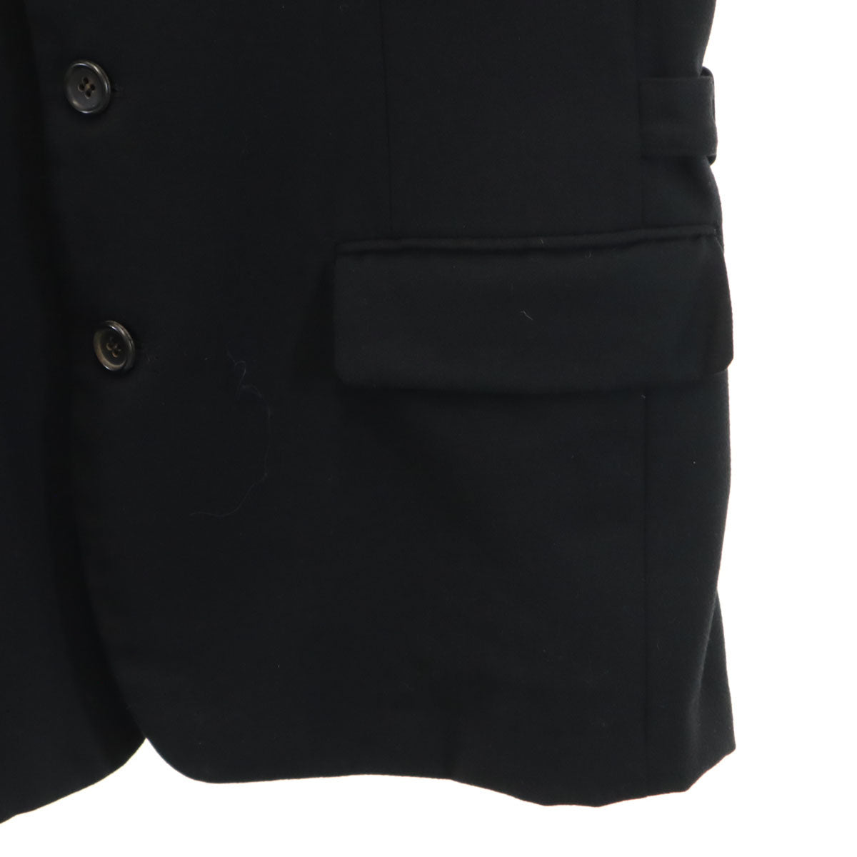 COMME des GARCONS HOMME コムデギャルソンオム 80s 日本製 ウール100% ヴィンテージ テーラードジャケット S ブラック メンズ