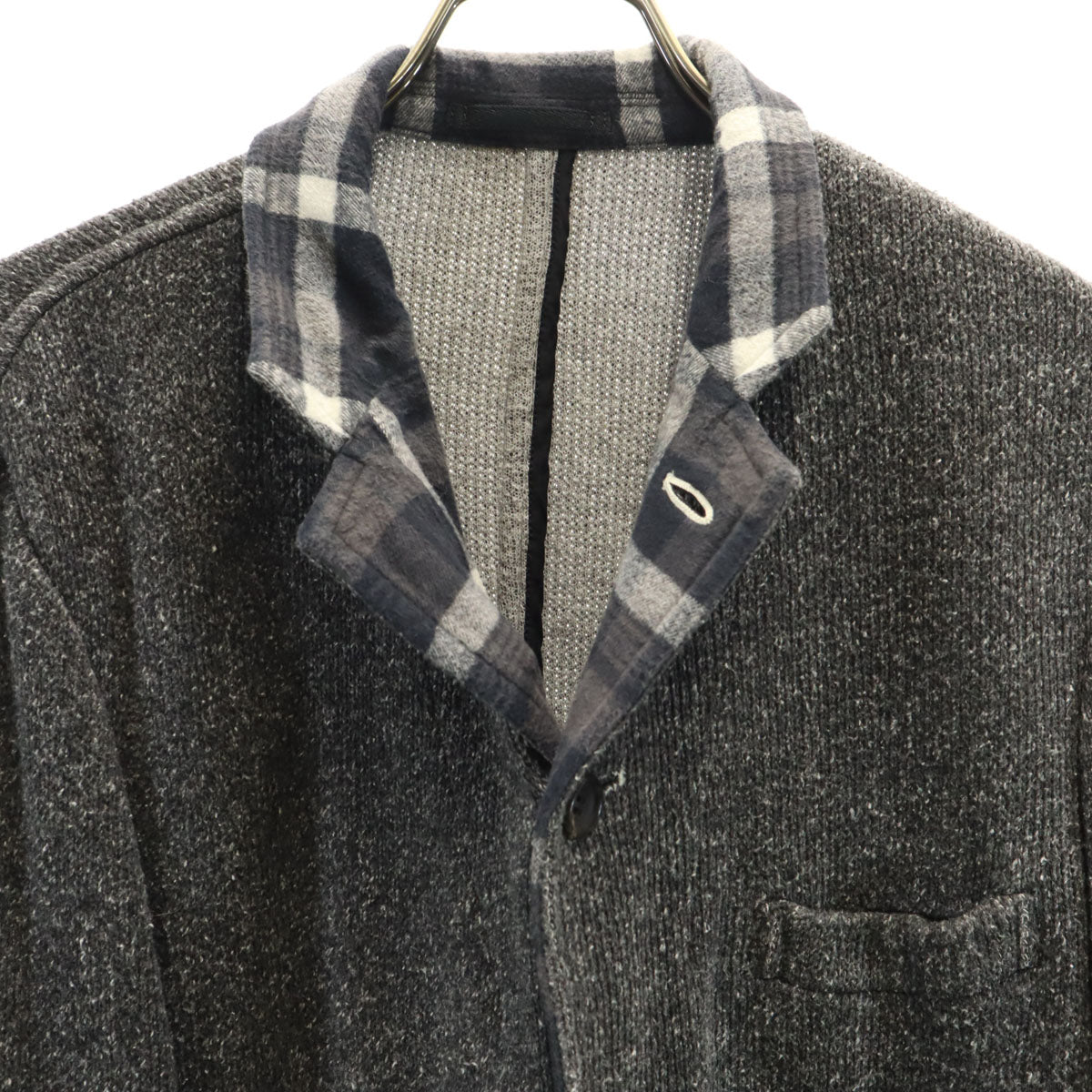 COMME des GARCONS HOMME コムデギャルソンオム 2010年 日本製 スタンドカラー テーラードジャケット M グレー系 メンズ