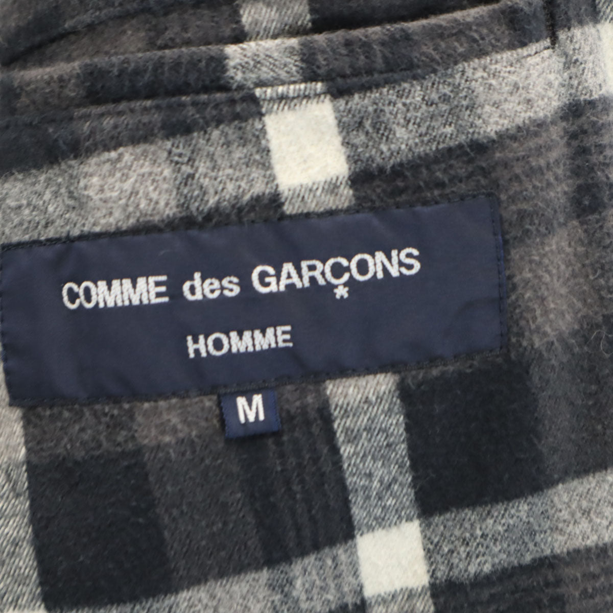 COMME des GARCONS HOMME コムデギャルソンオム 2010年 日本製 スタンドカラー テーラードジャケット M グレー系 メンズ