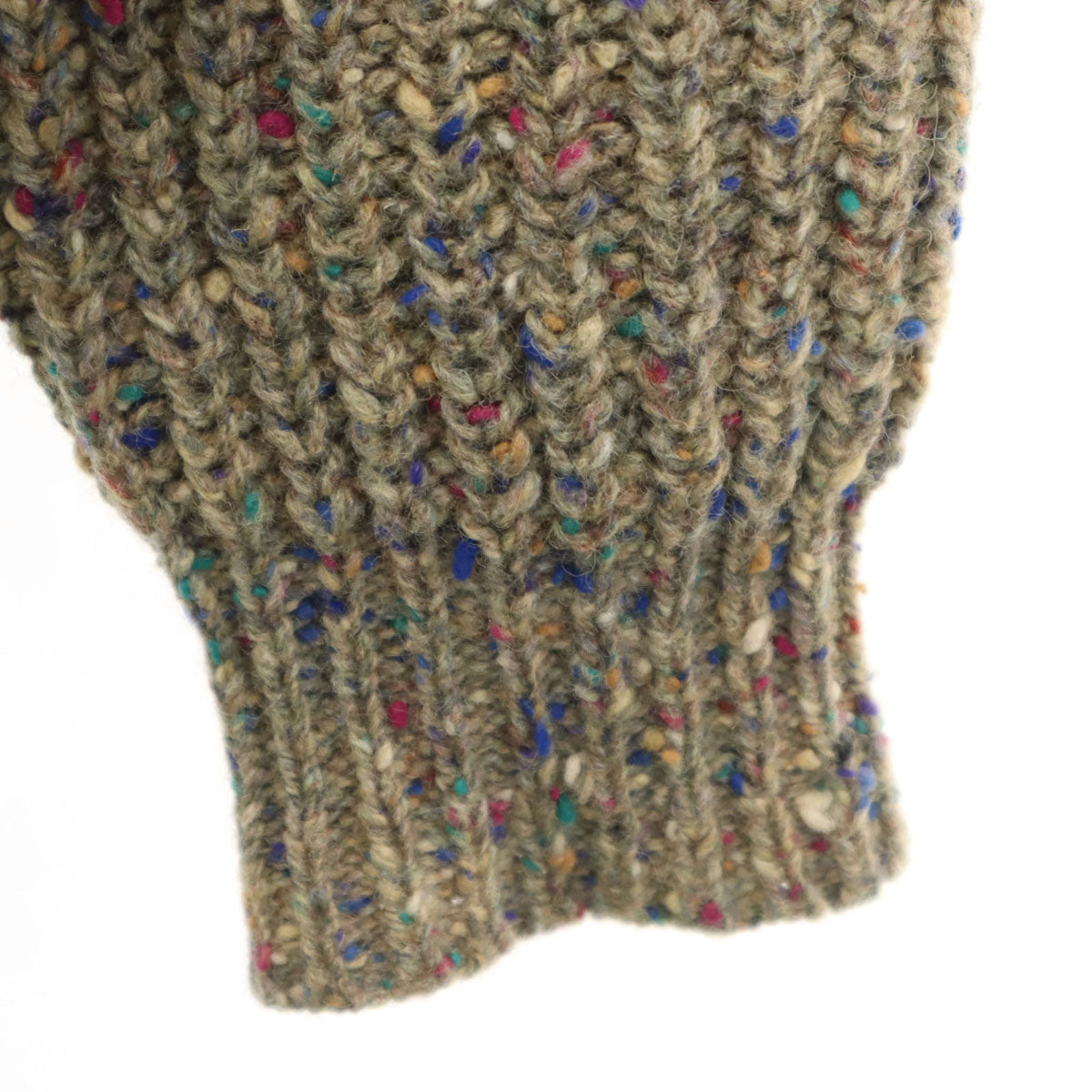 GAP ギャップ 80s オールド ウール100% 長袖 ネップ セーター S グレー系 ニット メンズ