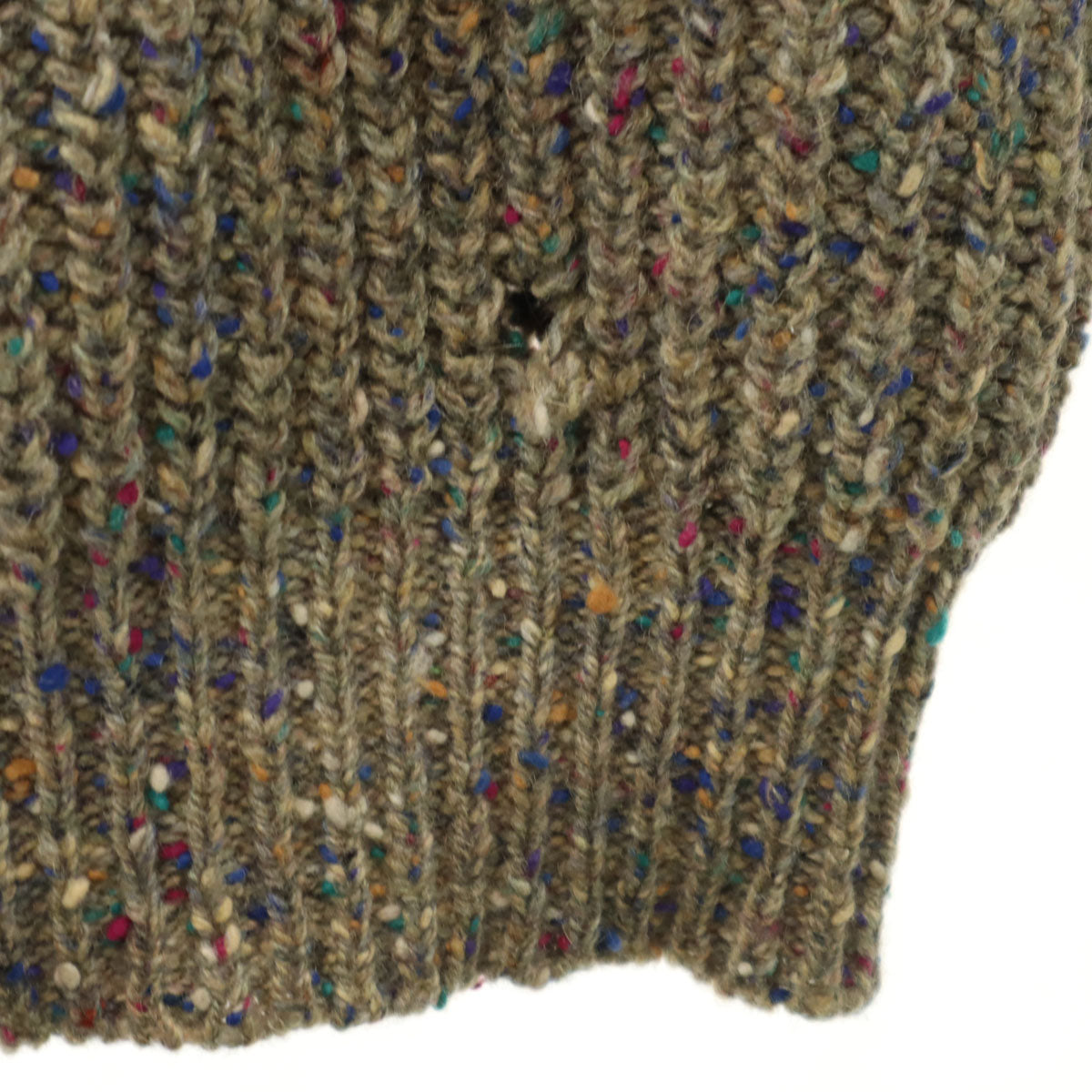 GAP ギャップ 80s オールド ウール100% 長袖 ネップ セーター S グレー系 ニット メンズ