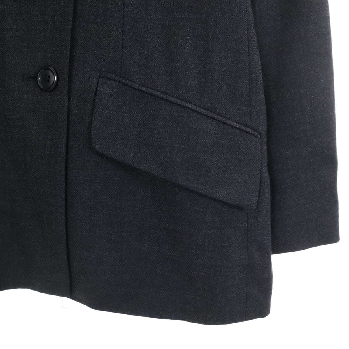 DKNY DONNA KARAN NEW YORK ダナキャランニューヨーク ウール テーラードジャケット 2 グレー ダブルボタン ブレザー レディース