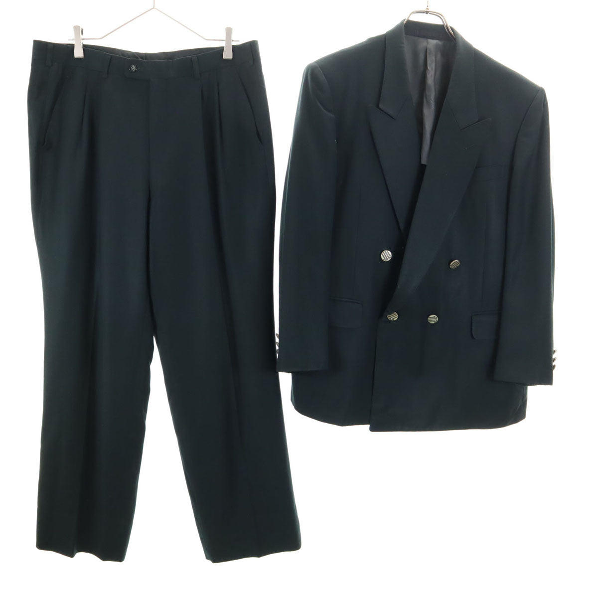 LANVIN ランバン 90s ウール オールド スーツ 上下 セットアップ