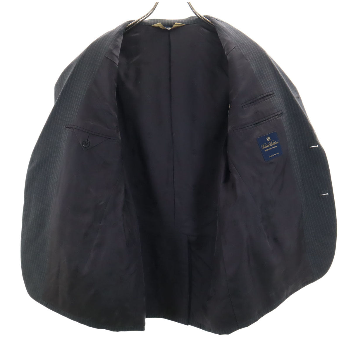 Brooks Brothers ブルックスブラザーズ ストライプ柄 スーツ 上下 セットアップ グレー メンズ