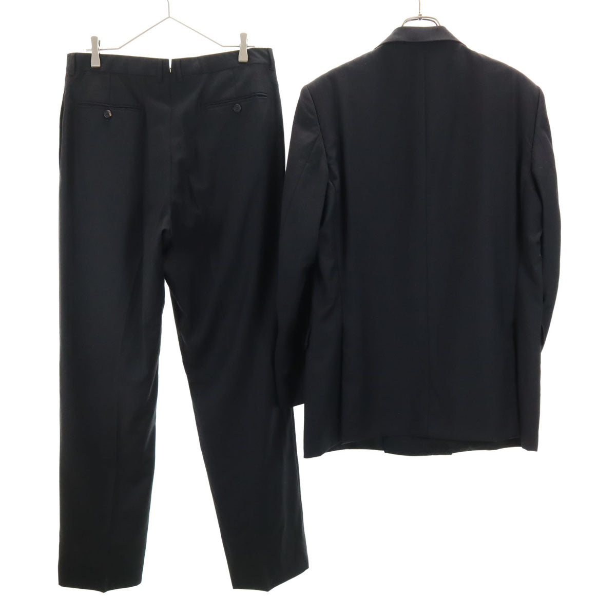 Dunhill ダンヒル ウール スーツ 上下 セットアップ 42/52R グレー ダブルボタン メンズ