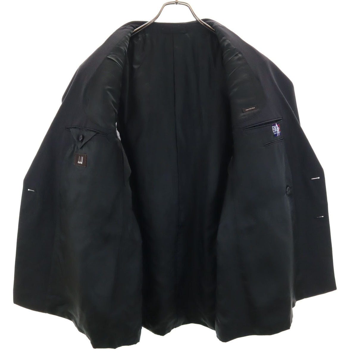 Dunhill ダンヒル ウール スーツ 上下 セットアップ 42/52R グレー ダブルボタン メンズ