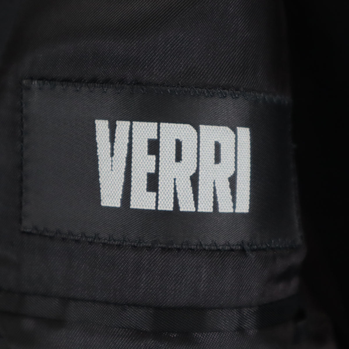 VERRI ヴェリー イタリア製 モヘアブレンド スーツ 上下 セットアップ 48R ブラック メンズ