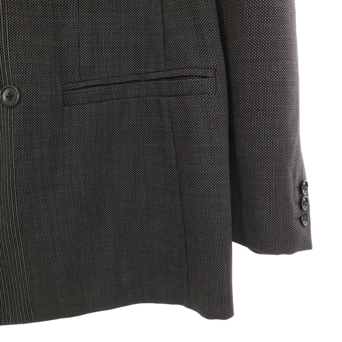 Gianni Versace ジャンニヴェルサーチ 90s イタリア製 モヘアブレンド 総柄 スーツ 上下 セットアップ 52/不明 グレー ダブルボタン メンズ