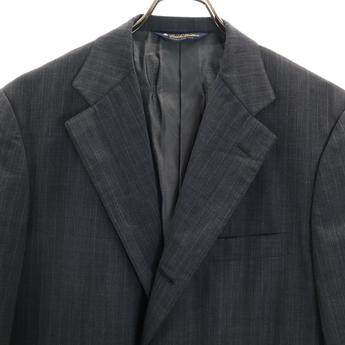 Brooks Brothers ブルックスブラザーズ ストライプ柄 スーツ 上下 セットアップ グレー メンズ