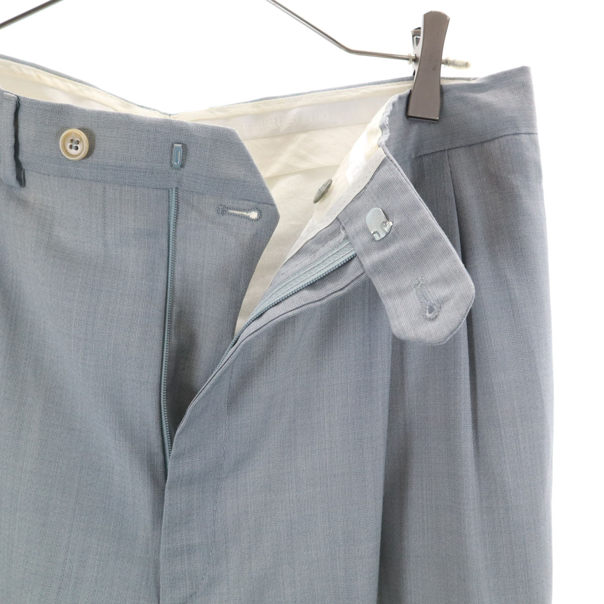 GIANFRANCO FERRE ジャンフランコフェレ イタリア製 ウール スーツ 上下 セットアップ 44 グレー ダブルボタン メンズ