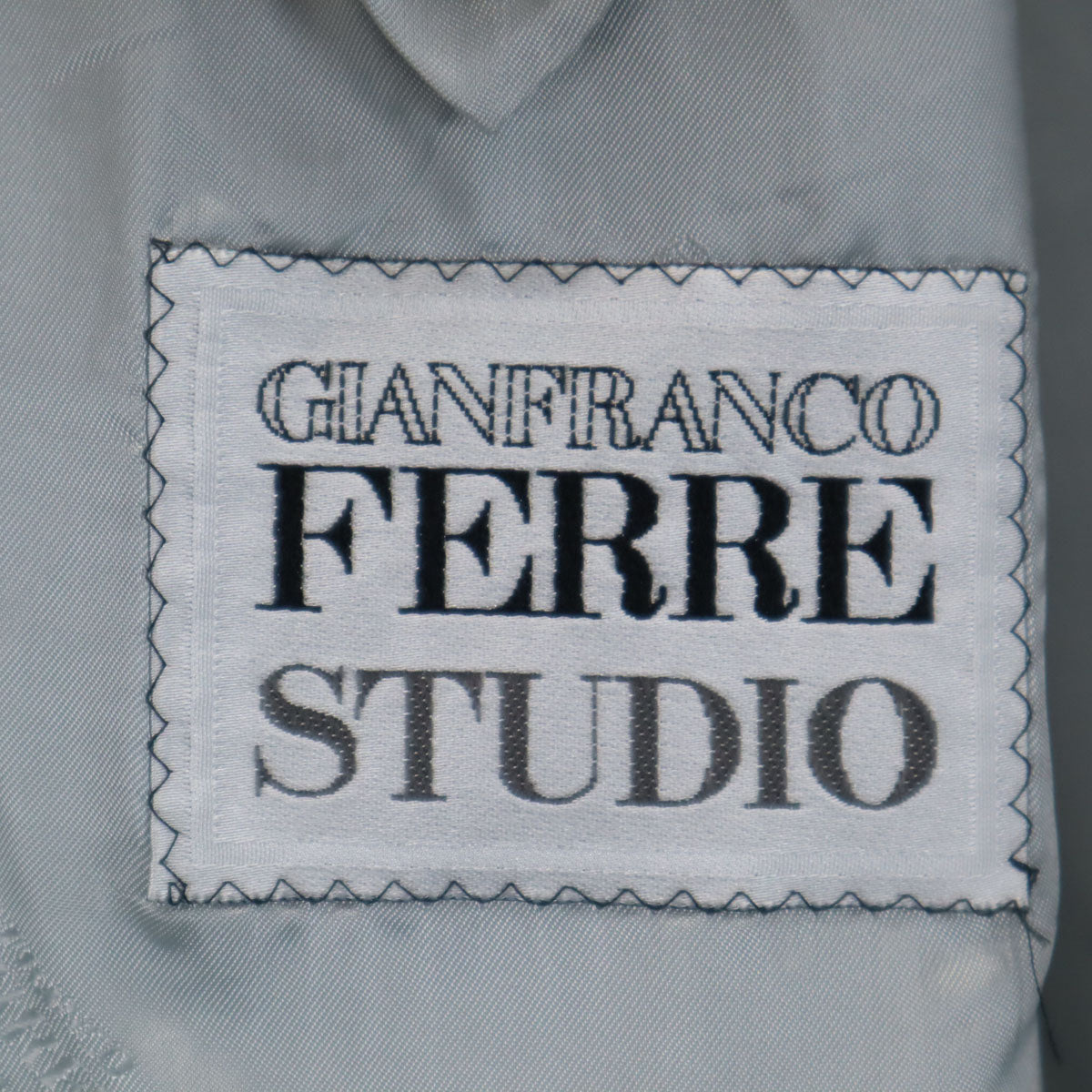GIANFRANCO FERRE ジャンフランコフェレ イタリア製 ウール スーツ 上下 セットアップ 44 グレー ダブルボタン メンズ