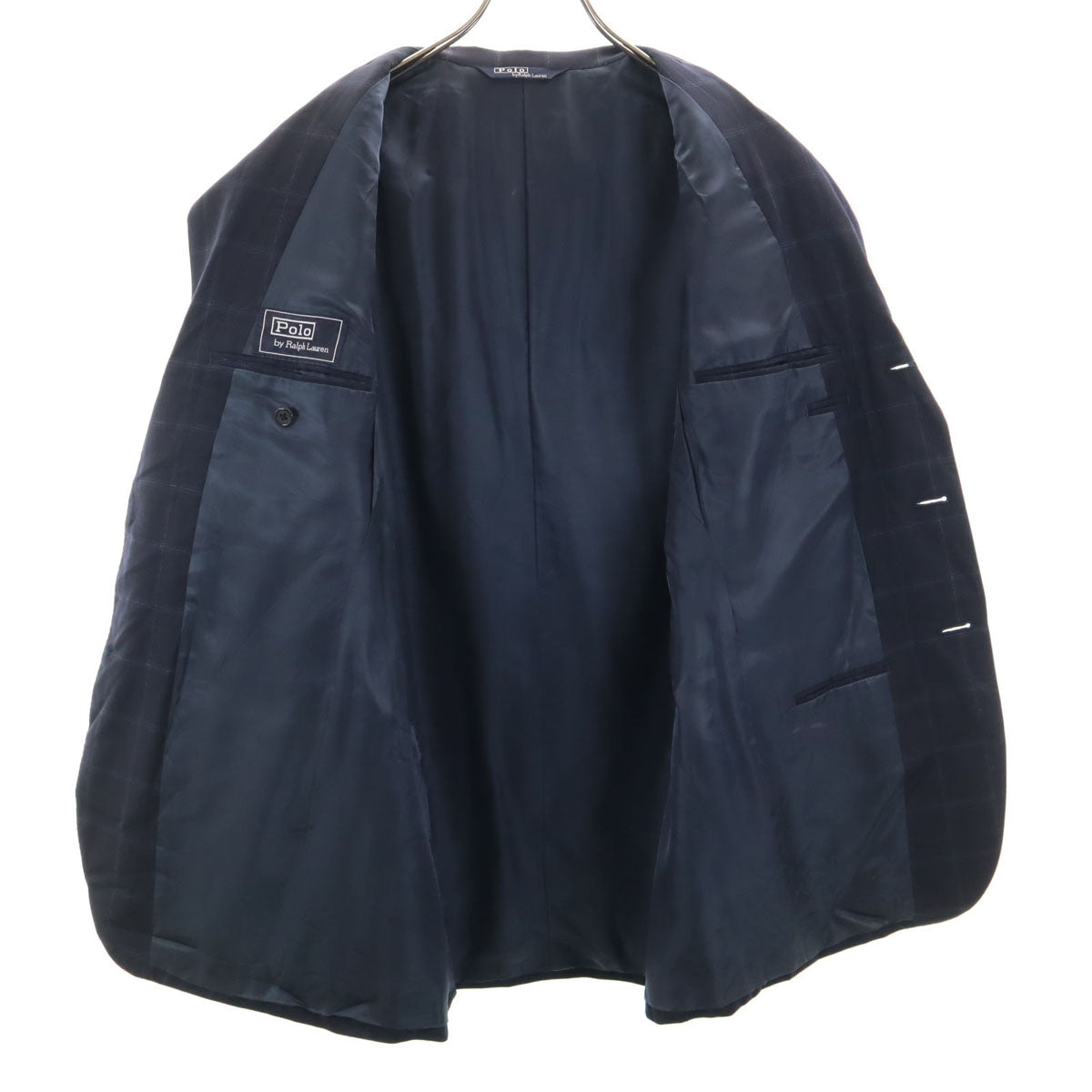 Polo by Ralph Lauren ポロバイラルフローレン ウール100% テーラードジャケット A7 ネイビー系 メンズ