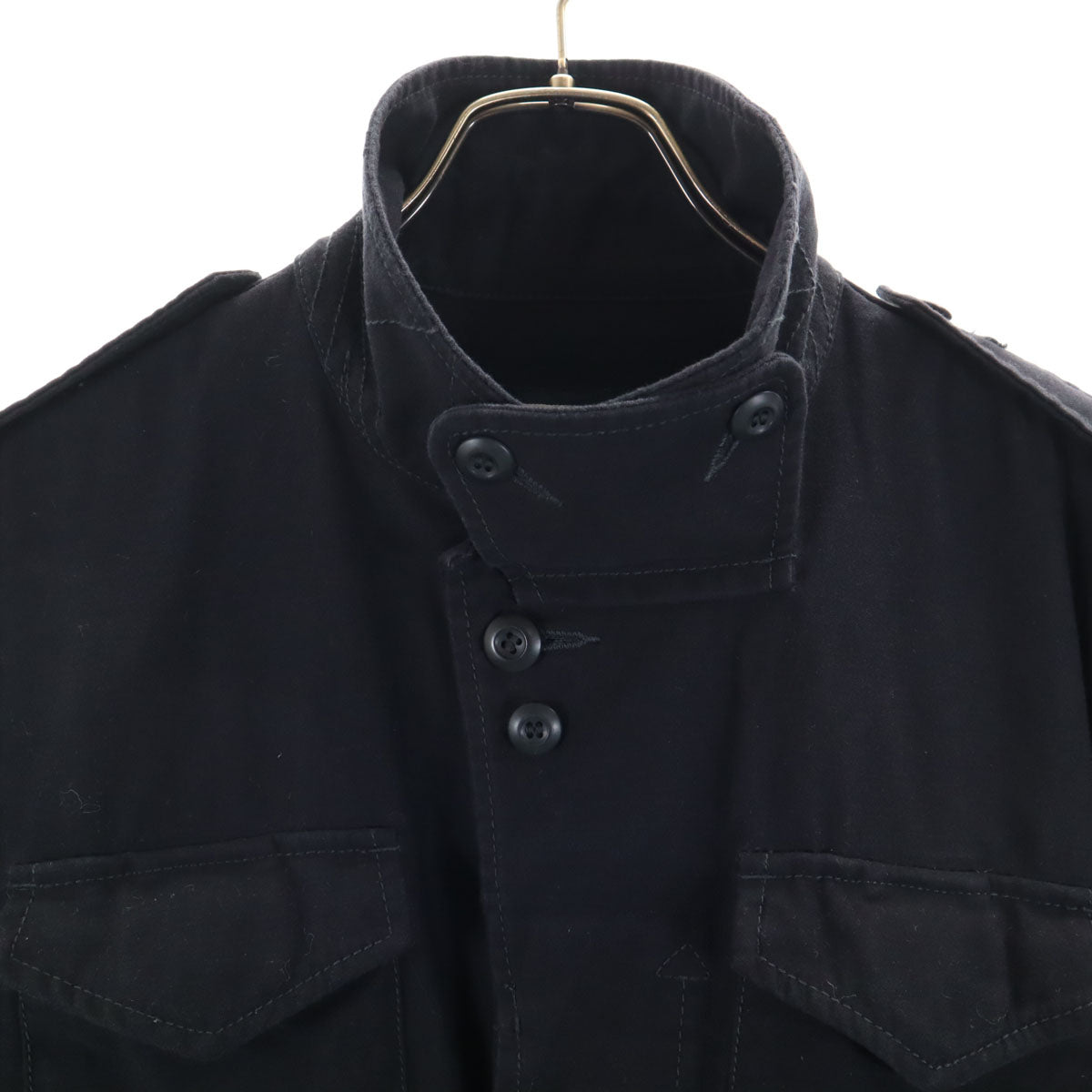 ALPHA INDUSTRIES INC アルファインダストリーズ カバーオール L ブラック コットンジャケット メンズ