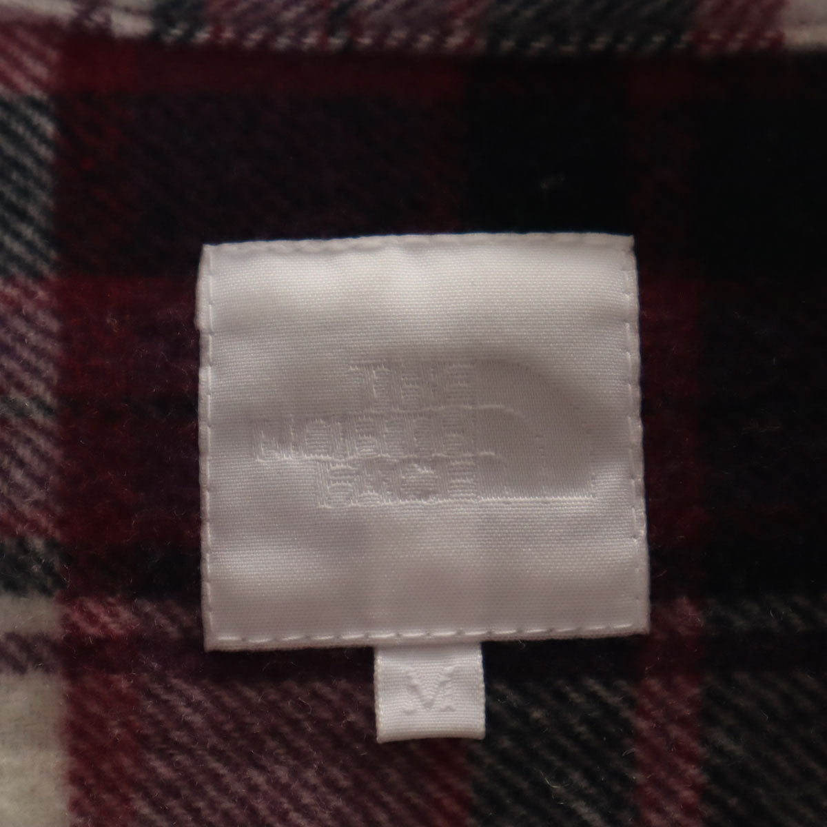 THE NORTH FACE ノースフェイス ウールブレンド チェック柄 長袖 シャツ M パープル系 アウトドア NR61408 メンズ