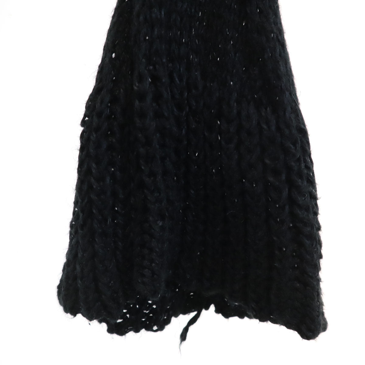 BURBERRY LONDON バーバリーロンドン リネン 長袖 Vネック ニット 1 ブラック 三陽商会 セーター レディース