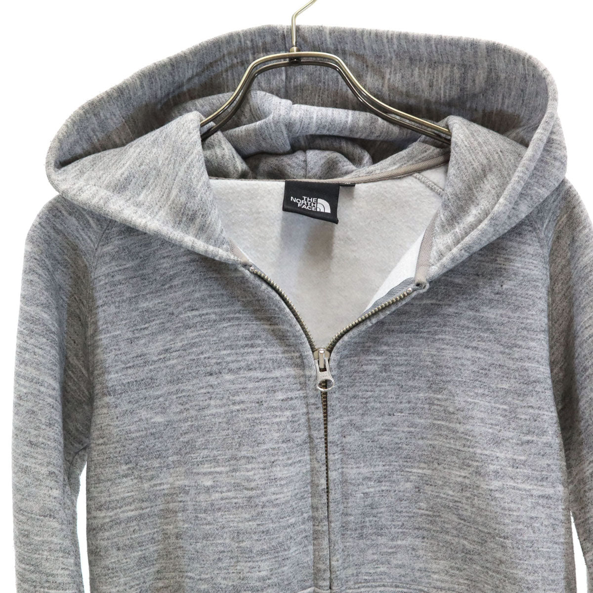 THE NORTH FACE ノースフェイス 長袖 スウェット ジップパーカー M グレー NTW61553 アウトドア 裏起毛 レディース