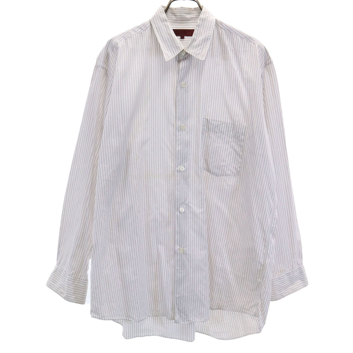 COMME des GARCONS HOMME DEUX コムデギャルソンオムドゥ 90s オールド 長袖 コットンシャツ M ホワイト系 メンズ