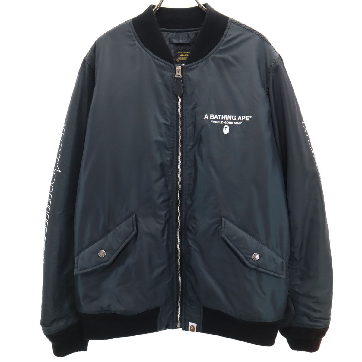 A BATHING APE アベイシングエイプ フライトジャケット M ブラック系 メンズ