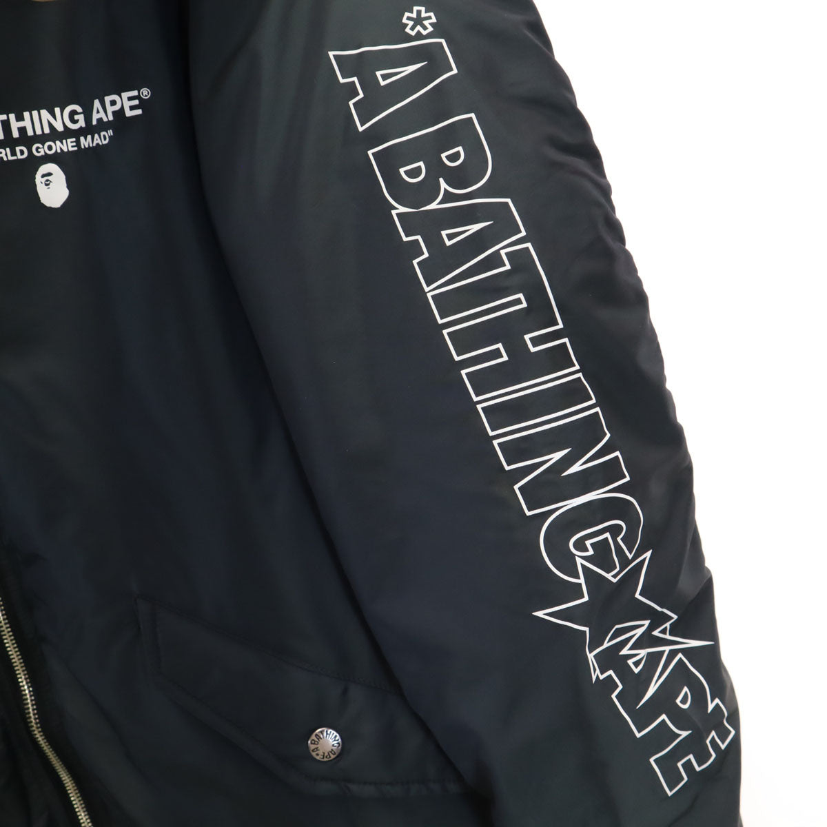 A BATHING APE アベイシングエイプ フライトジャケット M ブラック系 メンズ