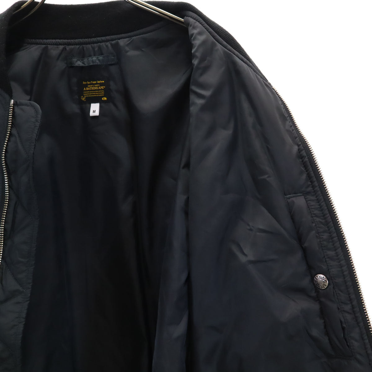 A BATHING APE アベイシングエイプ フライトジャケット M ブラック系 メンズ