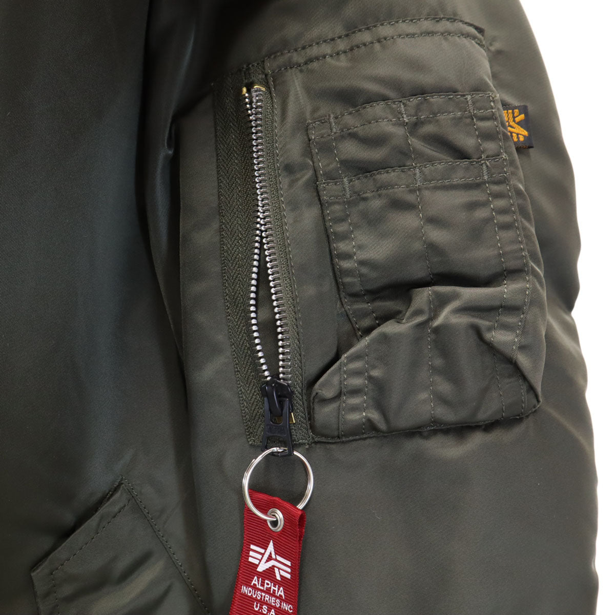 ALPHA INDUSTRIES INC アルファインダストリーズ フライトジャケット XL カーキ メンズ