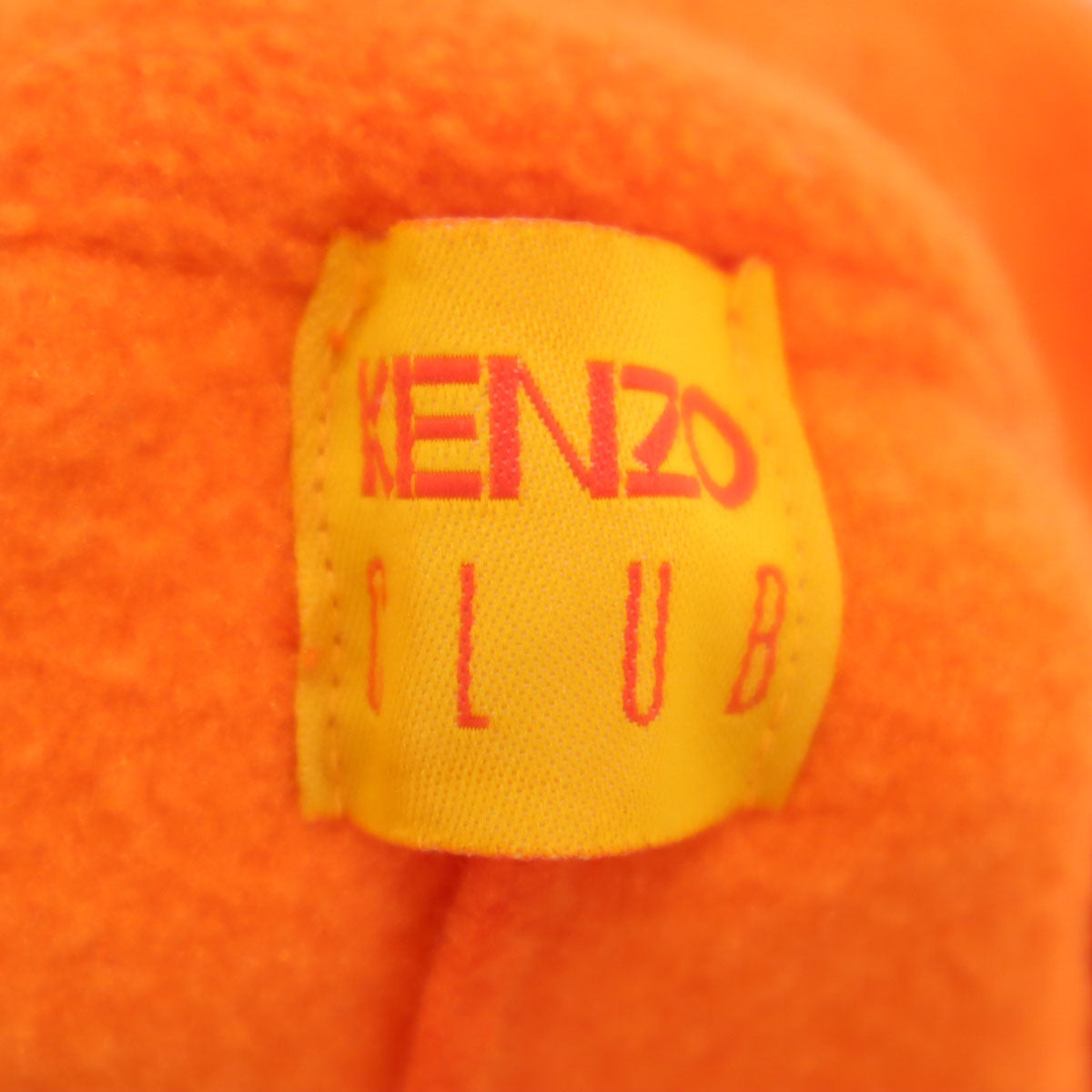 KENZO CLUB ケンゾークラブ 90s 日本製 オールド フリースジャケット 38 オレンジ系 レディース