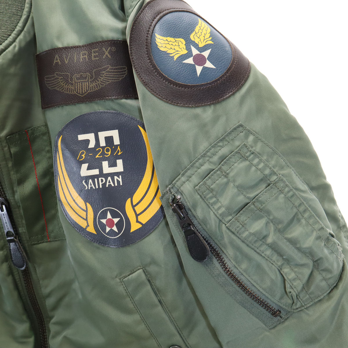 AVIREX アビレックス MA-1 フライトジャケット M カーキ メンズ