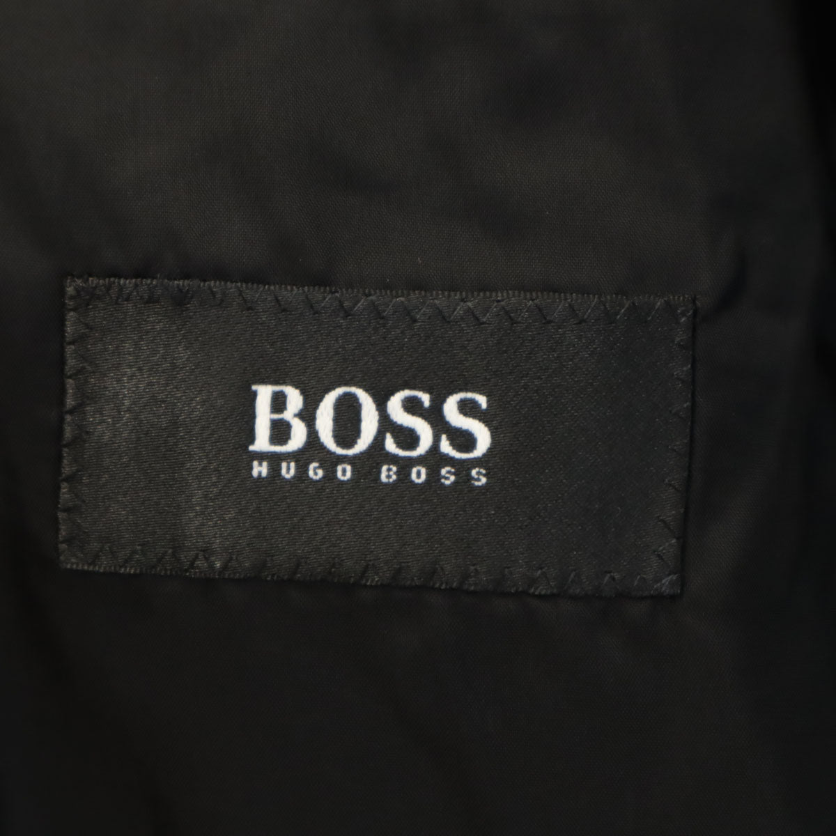 HUGO BOSS ヒューゴボス ストライプ柄 スーツ 上下 セットアップ 52 ブラック メンズ