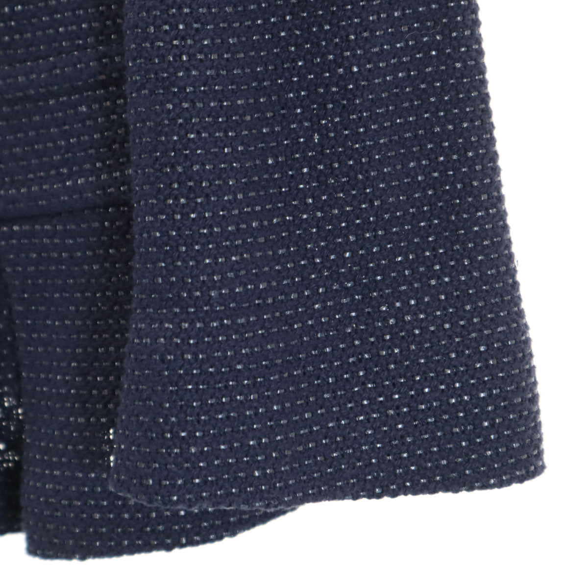 BURBERRY BLACK LABEL バーバリーブラックレーベル 日本製 総柄 5分袖 スカートスーツ 上下 セットアップ 40 ネイビー 三陽商会 レディース