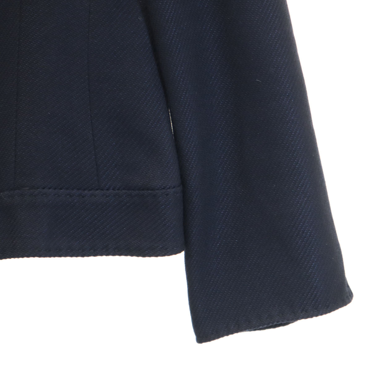 BURBERRY バーバリー シルクブレンド スカートスーツ 上下 セットアップ 42/38 ネイビー 三陽商会 レディース