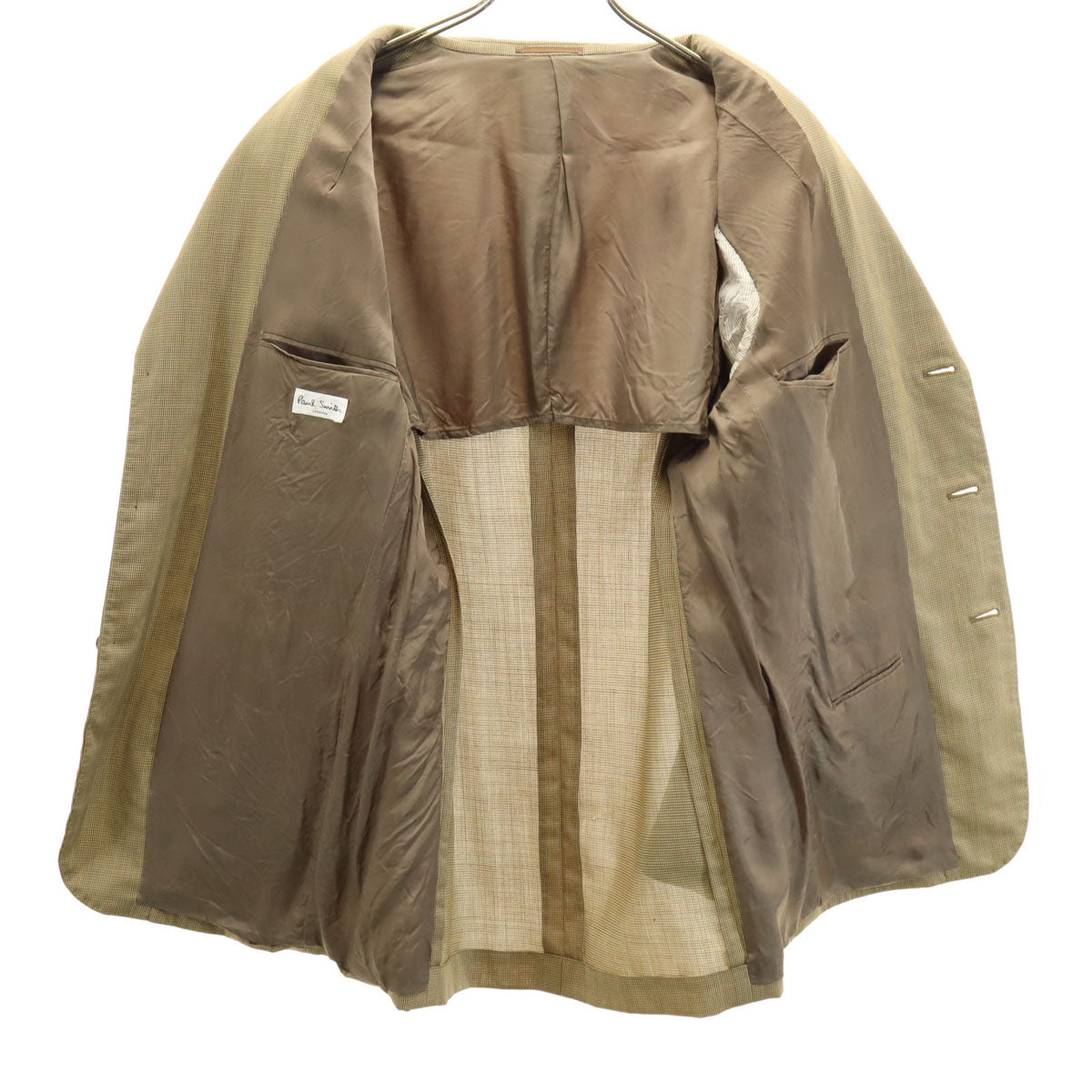 Paul Smith ポールスミス 日本製 総柄 スーツ 上下 セットアップ XL ベージュ系 メンズ