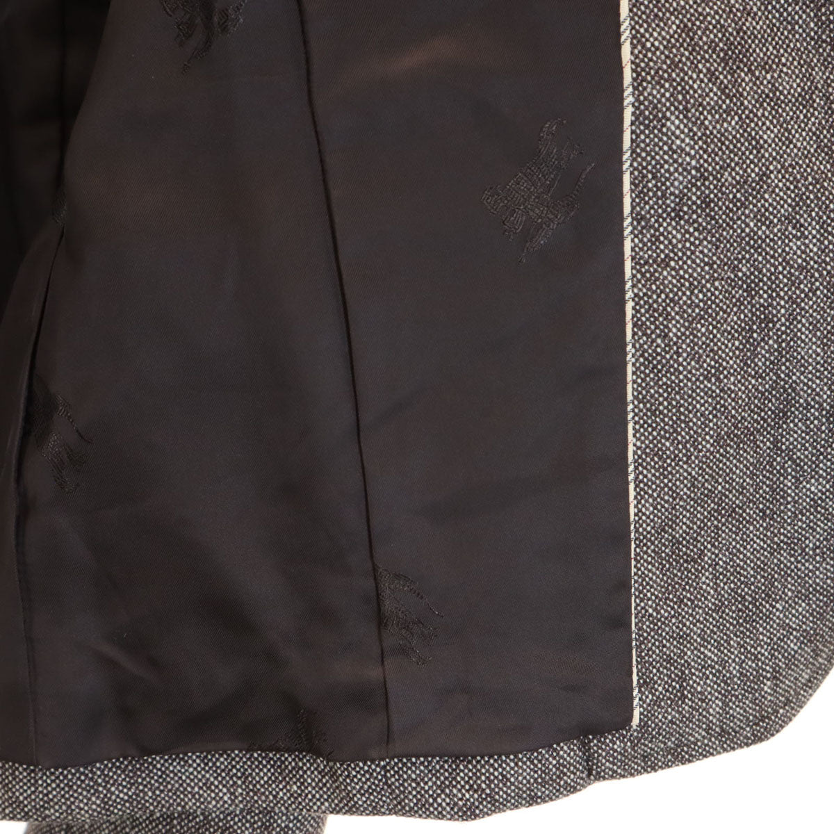 BURBERRY バーバリー パンツスーツ 上下 セットアップ 42/40 ブラウン系 三陽商会 スペアパンツ付き レディース