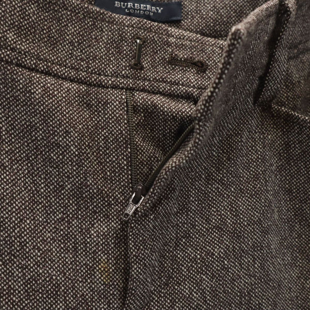 BURBERRY バーバリー パンツスーツ 上下 セットアップ 42/40 ブラウン系 三陽商会 スペアパンツ付き レディース