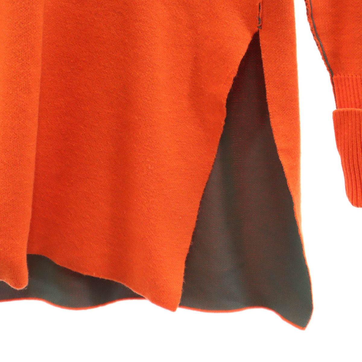 LANVIN en Bleu ランバンオンブルー 長袖 セーター 38 オレンジ ニット レディース