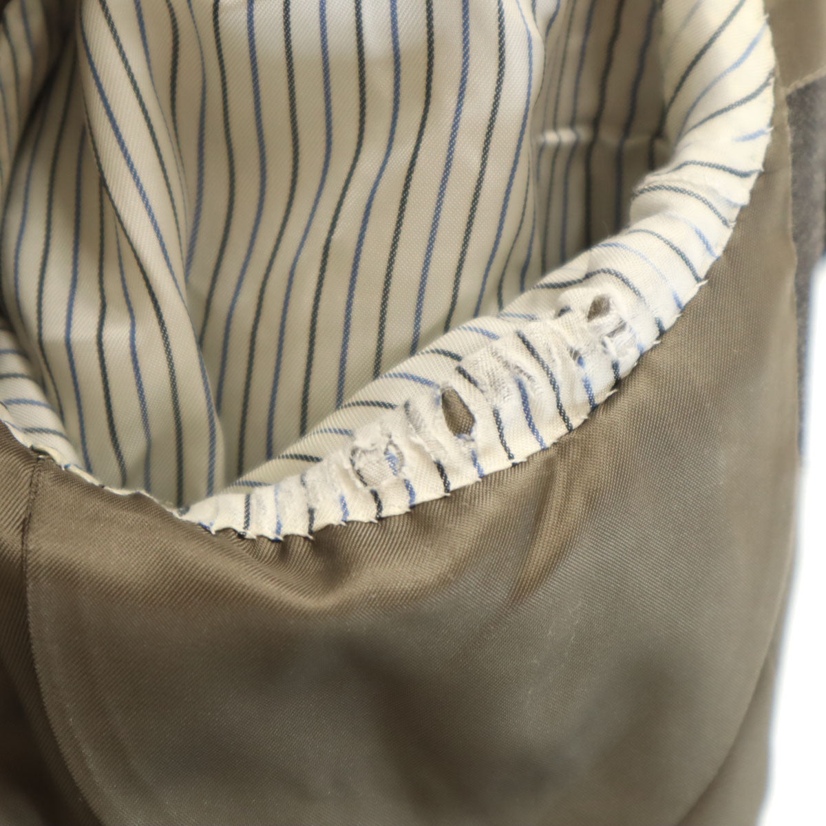 BURBERRY LONDON バーバリーロンドン 日本製 ストライプ柄 テーラードジャケット A7 チャコールグレー 三陽商会 メンズ