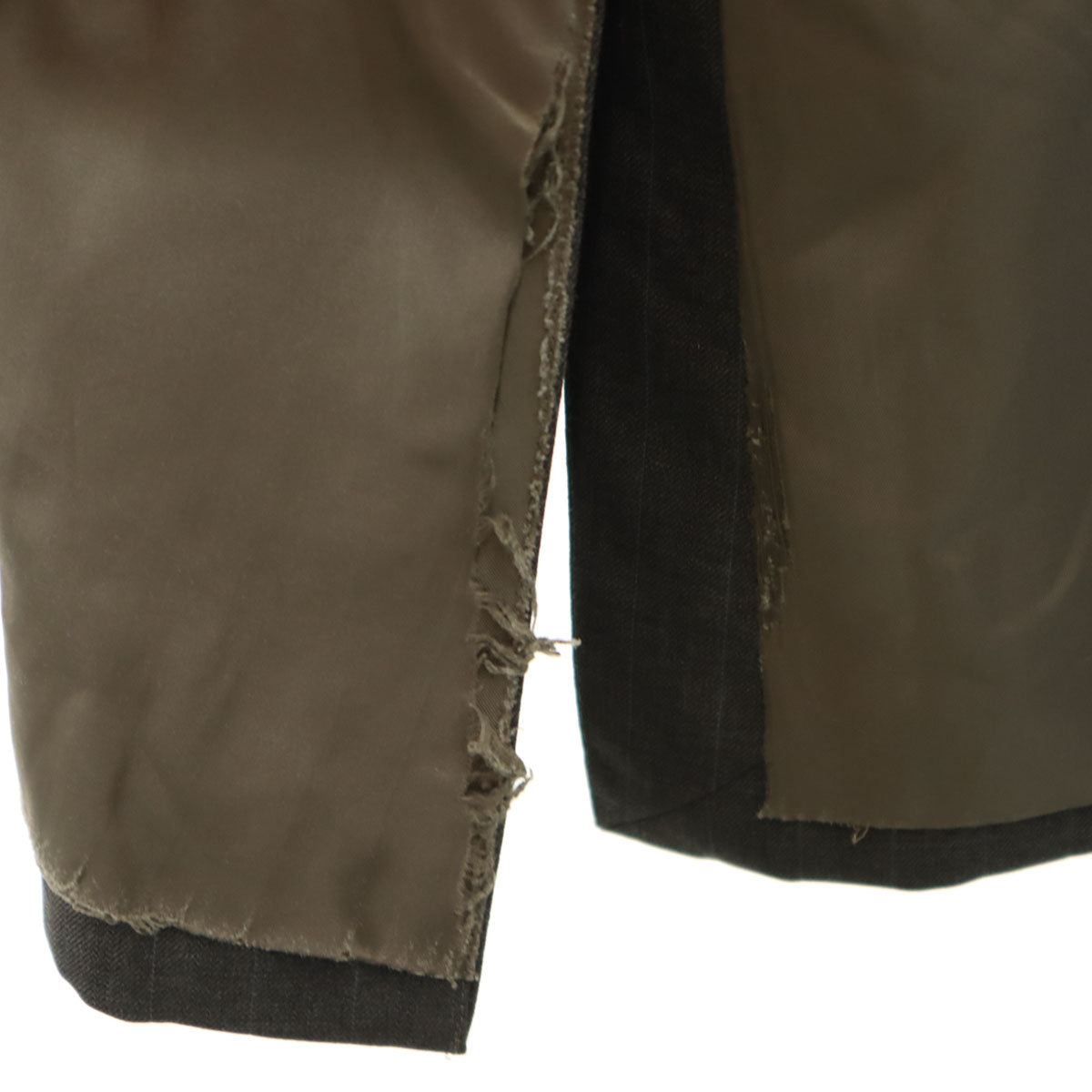 BURBERRY LONDON バーバリーロンドン 日本製 ストライプ柄 テーラードジャケット A7 チャコールグレー 三陽商会 メンズ