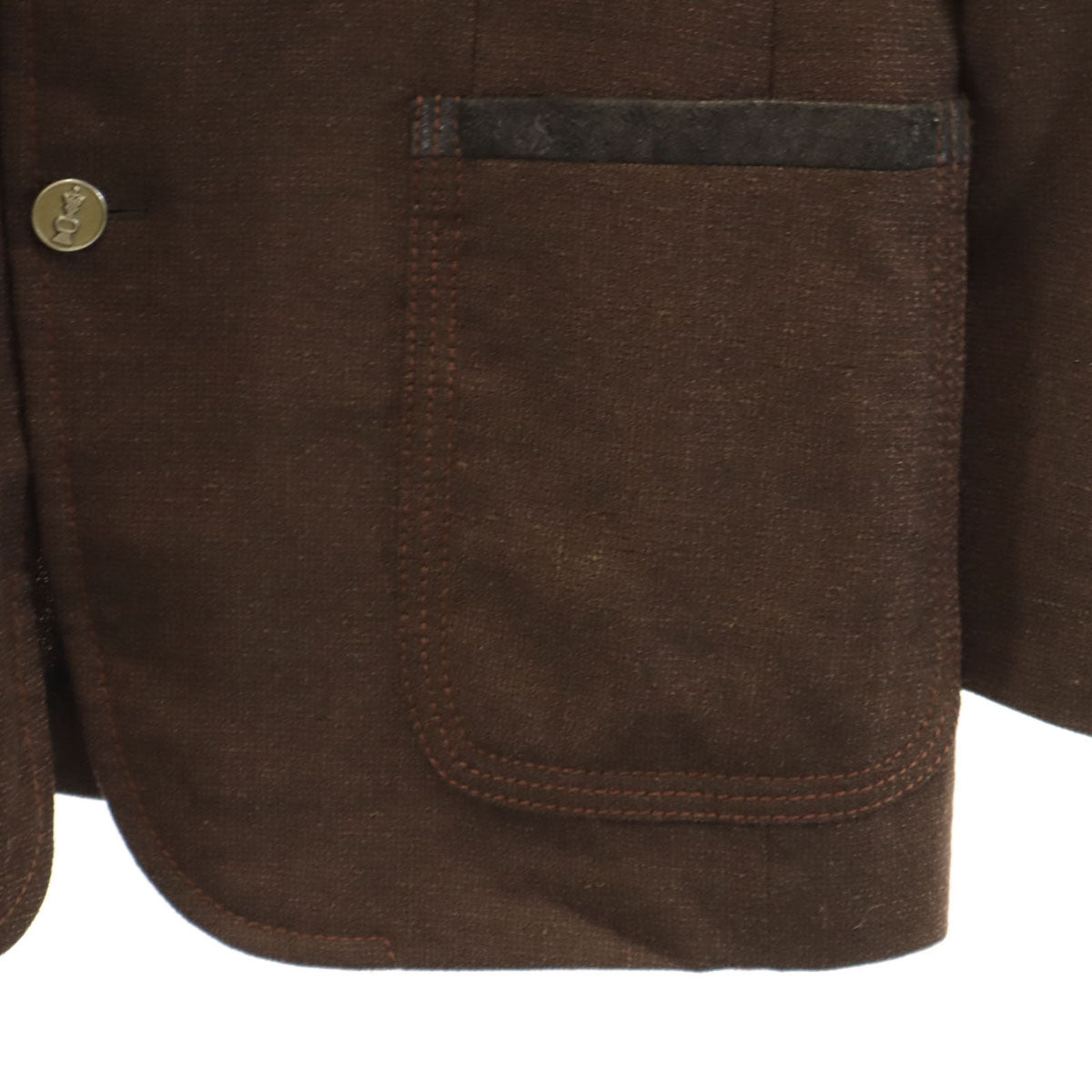 LANVIN ランバン テーラードジャケット 50 ブラウン メンズ