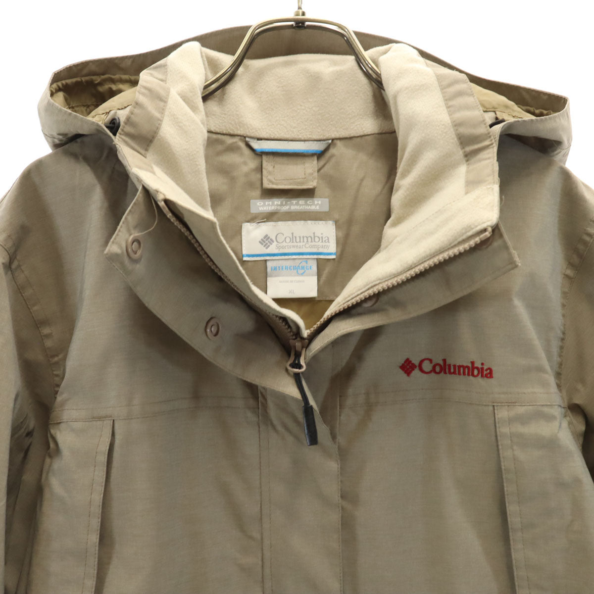 Columbia コロンビア バーティカルグライド ジャケット XL グレージュ アウトドア レディース