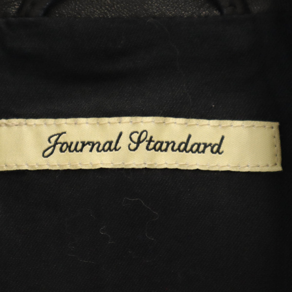 JOURNAL STANDARD ジャーナルスタンダード 羊革 レザー ダブル ライダースジャケット M ブラック メンズ