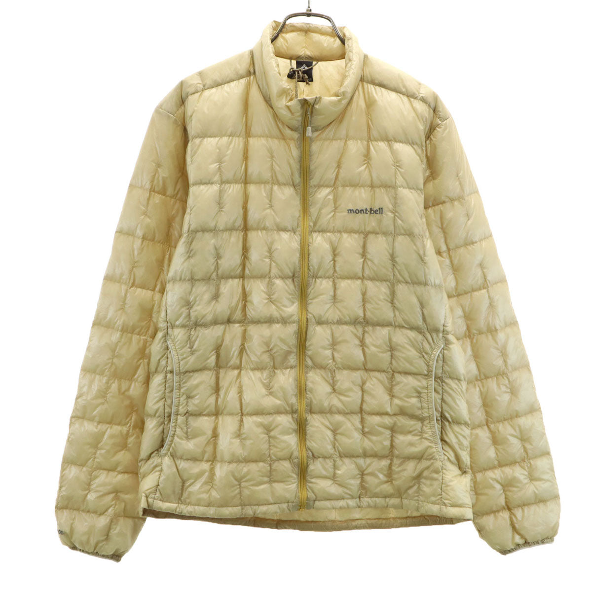 mont-bell モンベル プラズマ1000 ダウンジャケット M ベージュ 収納袋付き アウトドア 1101493 メンズ