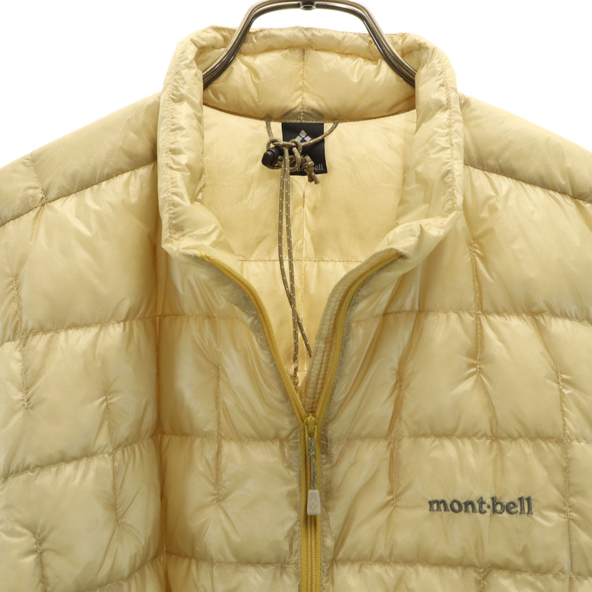 mont-bell モンベル プラズマ1000 ダウンジャケット M ベージュ 収納袋付き アウトドア 1101493 メンズ