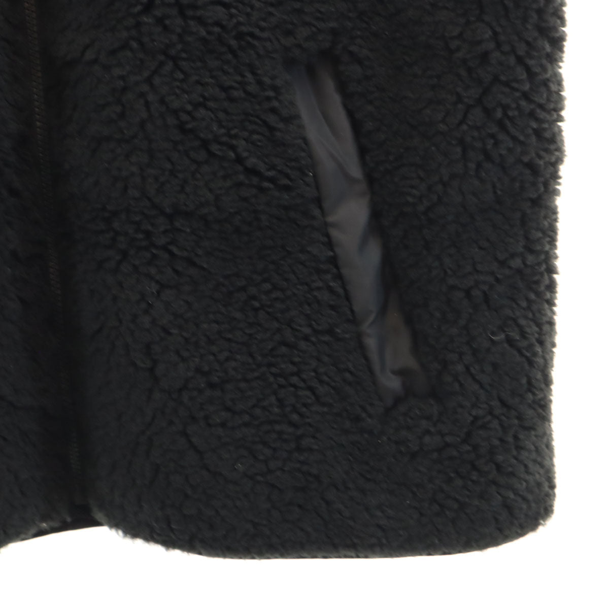 COACH コーチ ノベルティ シェルパ ベスト L ブラック CW690 ボア メンズ