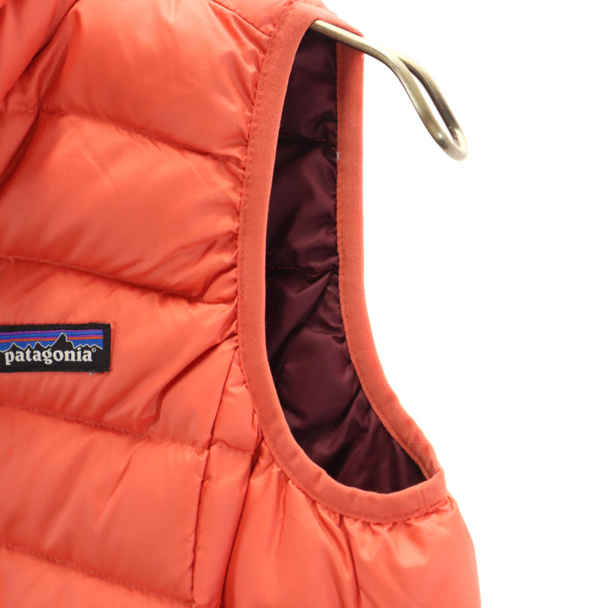 patagonia パタゴニア ダウンベスト L 12 オレンジ系 68227FA18 アウトドア キッズ
