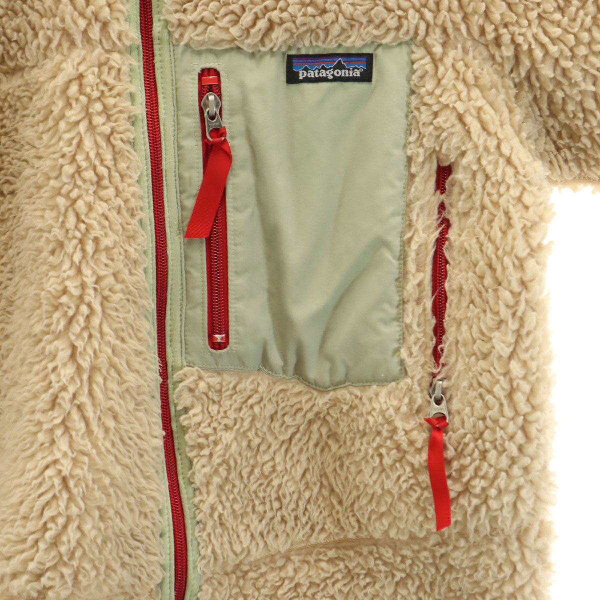 patagonia パタゴニア フリースジャケット M 10 ベージュ 85558 アウトドア キッズ