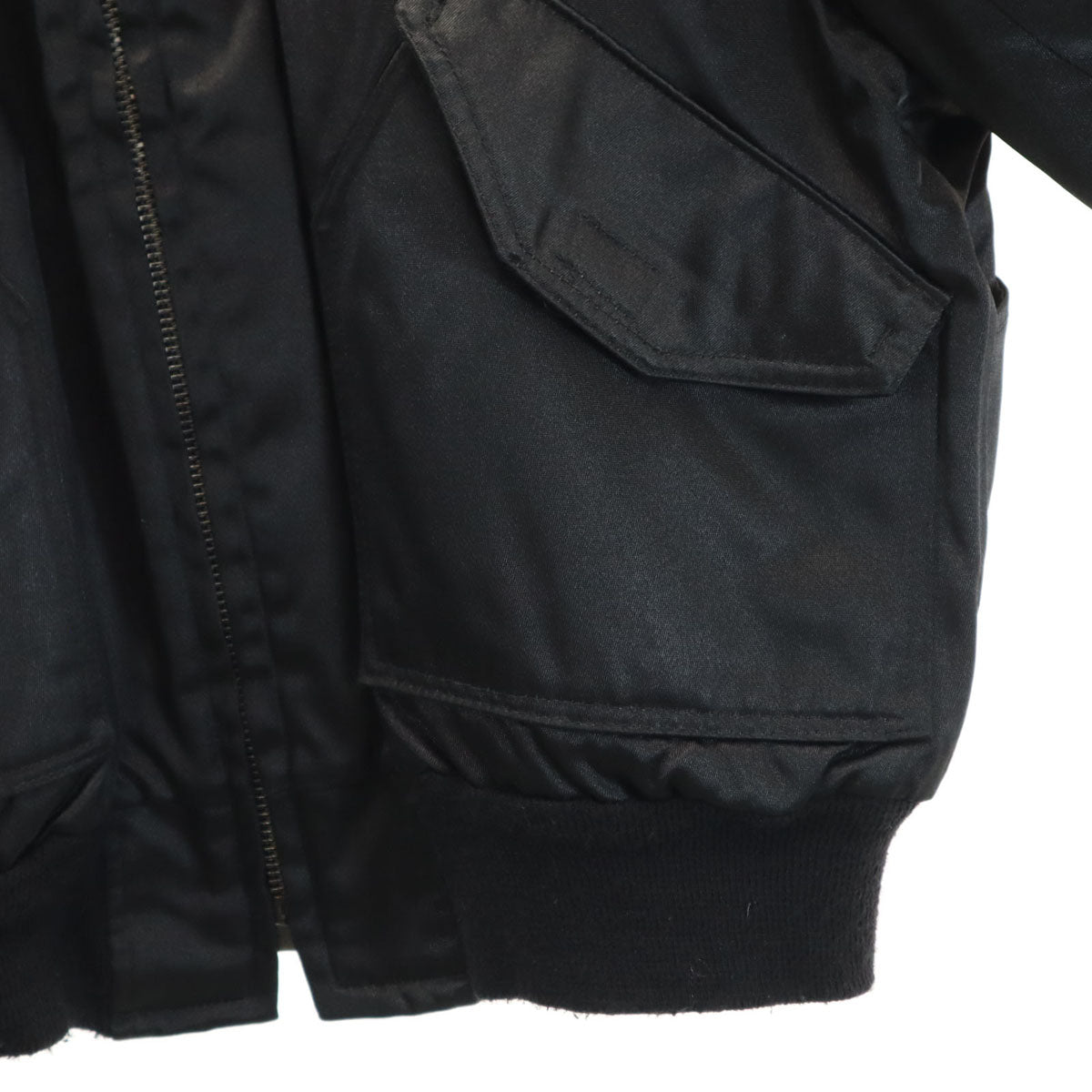 ISS INC 70s USA製 DSA タイタンクロス CWU-55P フライトジャケット L ブラック メンズ