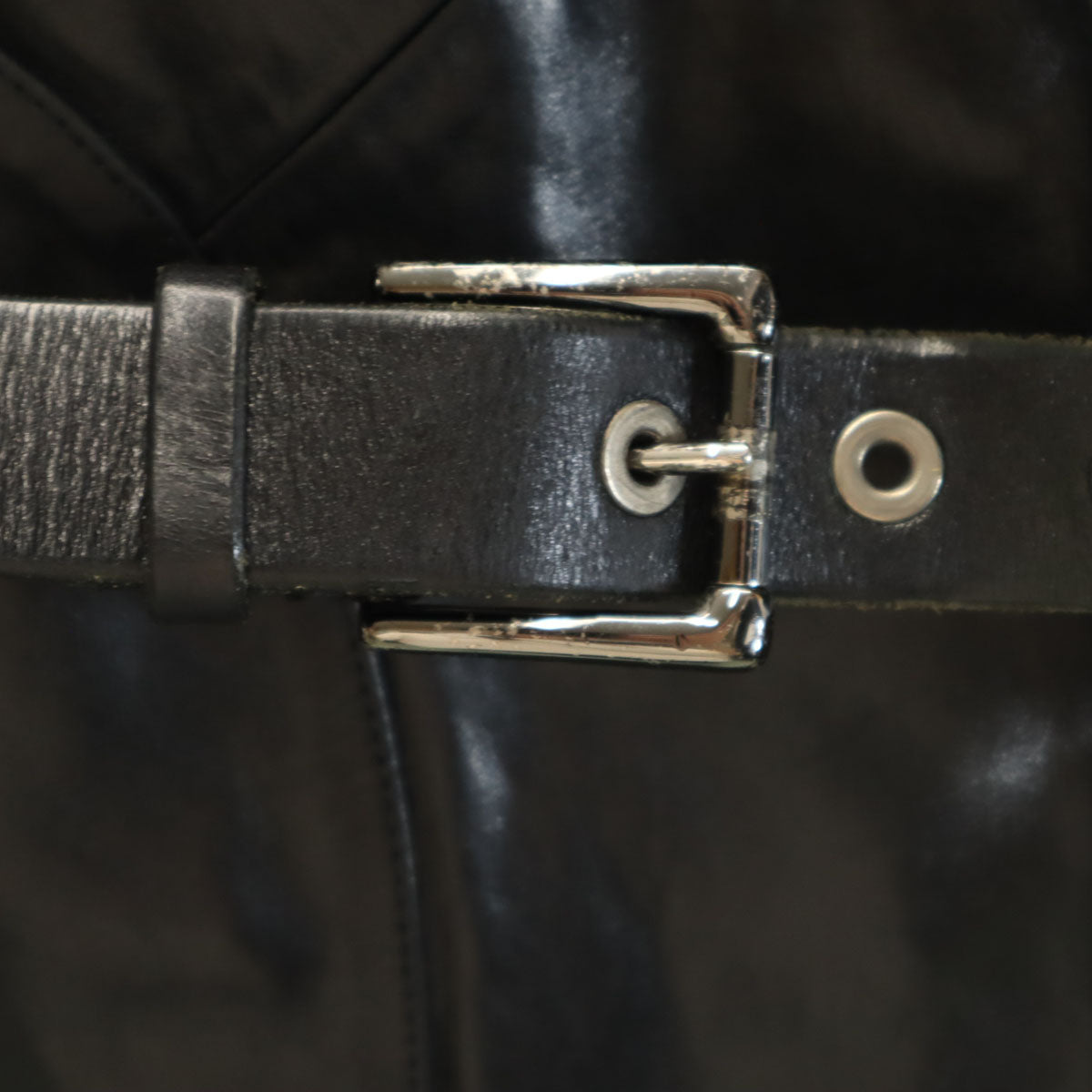 AKIRANAKA アキラナカ 馬革 レザー ダブルライダースジャケット 1 ブラック レディース